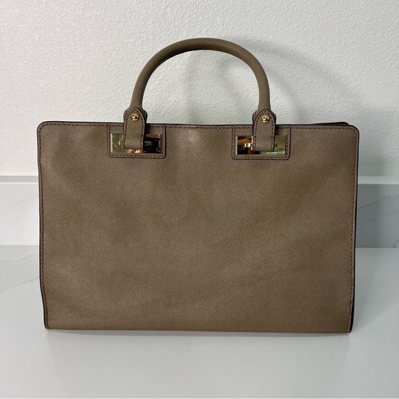 Michael Kors Quinn Saffiano Leather Satchel Large Bag Handbag Purse - Picture 5 of 16